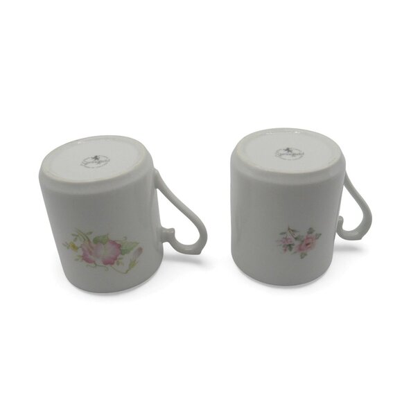SPRINGFIELD Floral MUGS Set of 2 Gold Trim England Vintage - Picture 9 of 10